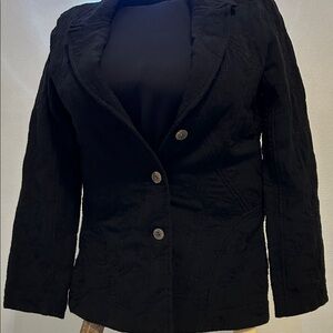J. Jill Black Textured Blazer